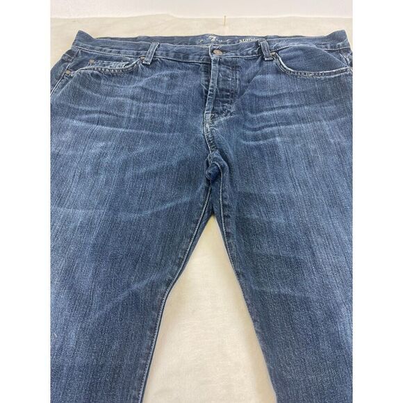 7 For All Mankind Men’s Straight Jeans Size 40/32 Denim 100% Cotton 5 Pocket - Picture 4 of 10